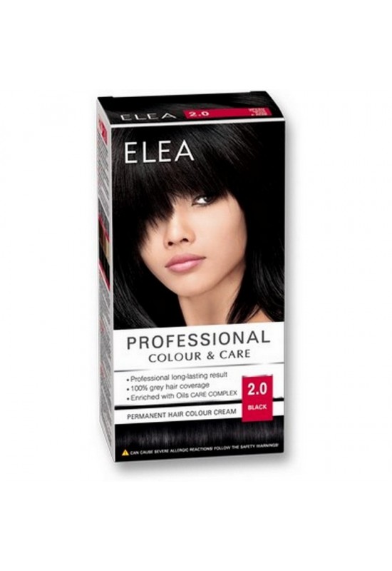 ELEA Боя за коса "Elea Professional Colour & Care" - № 2/0 Черен