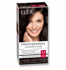 ELEA Боя за коса "Elea Professional Colour & Care" - № 3/0 Тъмно кафяв