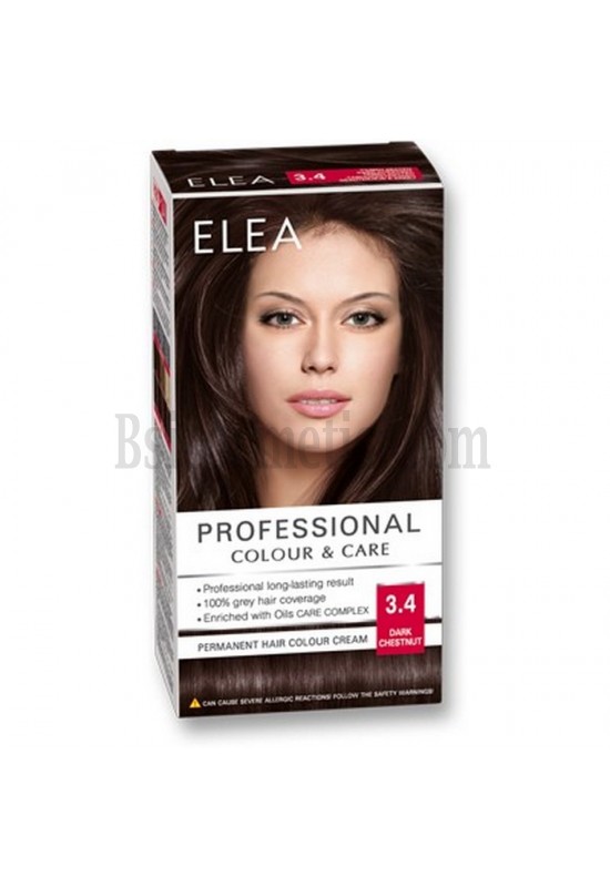 ELEA Боя за коса "Elea Professional Colour & Care" - № 3/4 Тъмен кестен