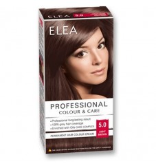 ELEA Боя за коса "Elea Professional Colour & Care" - № 5/0 Светло кафяв