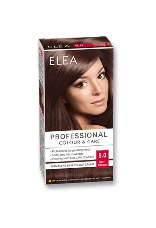 ELEA Боя за коса "Elea Professional Colour & Care" - № 5/0 Светло кафяв