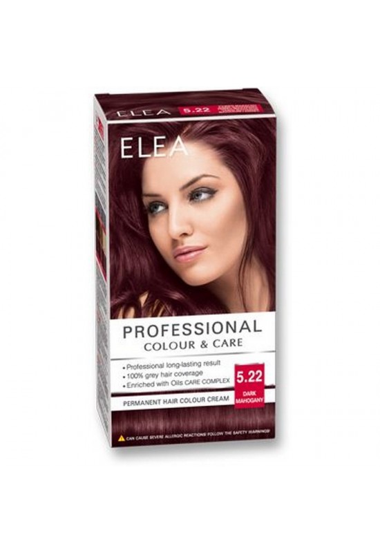 ELEA Боя за коса "Elea Professional Colour & Care" - № 5/22 Тъмен махагонa