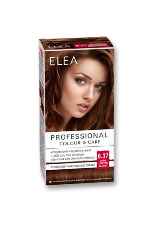 ELEA Боя за коса "Elea Professional Colour & Care" - № 6/37 Тъмно медно рус