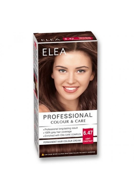 ELEA Боя за коса "Elea Professional Colour & Care" - № 6/47 Светъл кестен