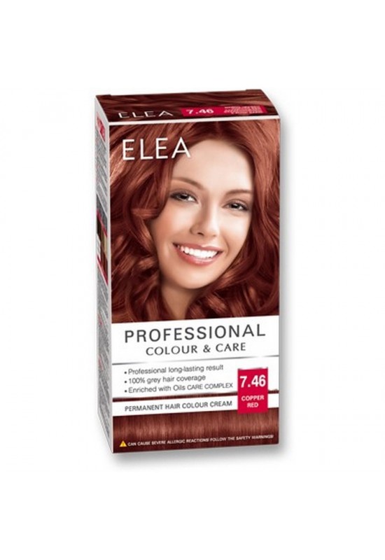 ELEA Боя за коса "Elea Professional Colour & Care" - № 7/46 Медно червен