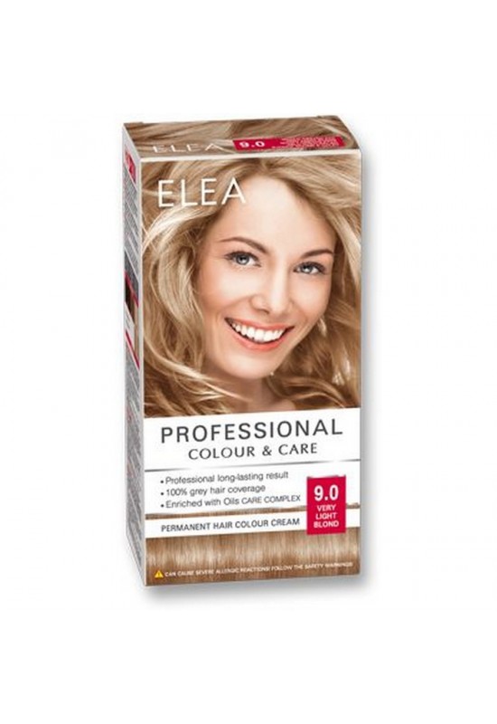 ELEA Боя за коса "Elea Professional Colour & Care" - № 9/0 Много светло рус