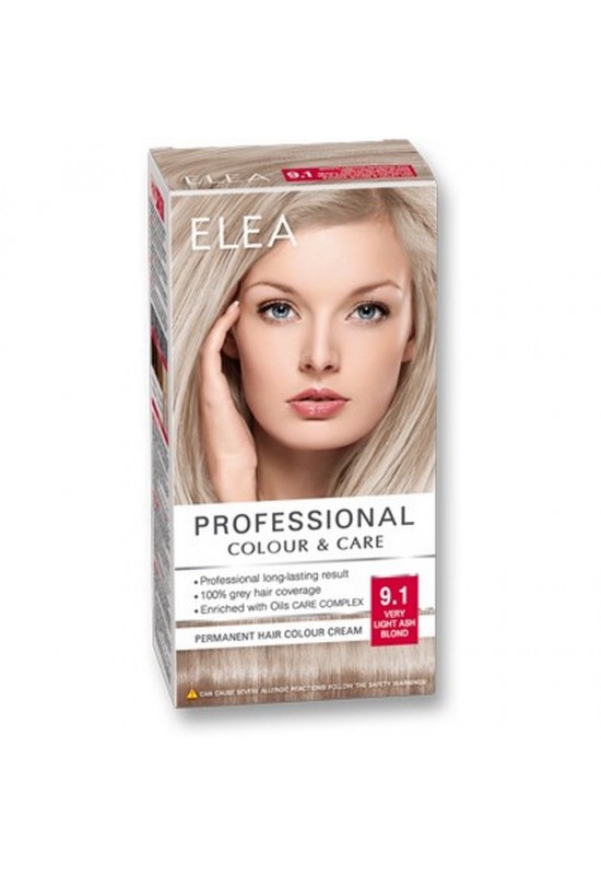 ELEA Боя за коса "Elea Professional Colour & Care" - № 9/1 Много светло пепелно рус
