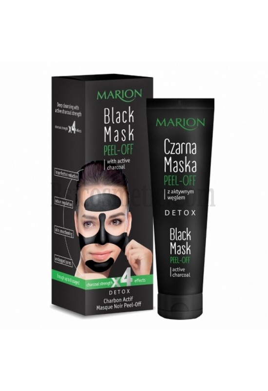 Marion Черна маска за лице с активен въглен 25 гр
