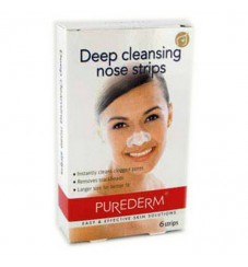 PureDerm Дълбоко почистващи лентички за нос - 6 бр.