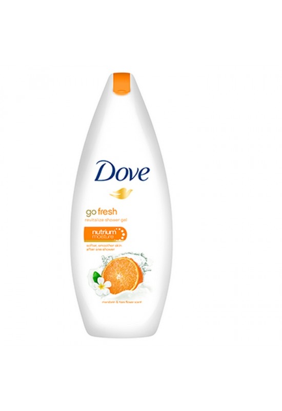 DOVE Душ гел - подхранващ GO FRESH -  MANDARIN & TIARE FLOWER SCENT - 250 мл.