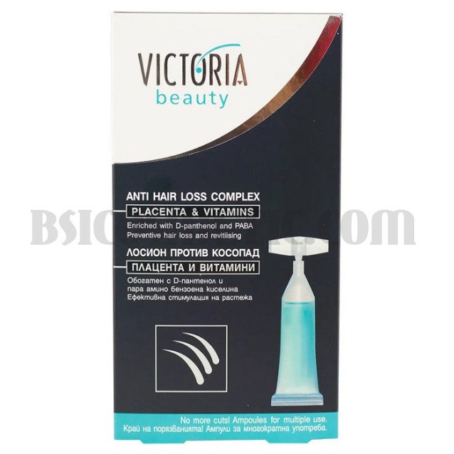 Victoria Beauty Лосион против косопад с плацента и витамини 5x10мл