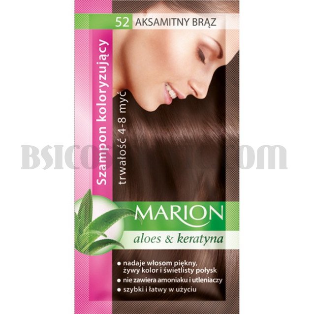 Marion Шампоан оцветител 52 кадифено кафяво / velvet brown ( 6 бр в кутия )