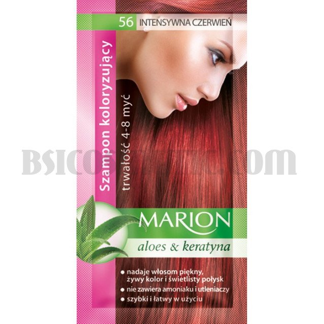 Marion Шампоан оцветител 56 наситено червено / intensive red ( 6 бр в кутия )