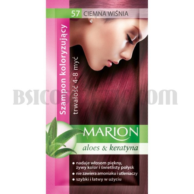 Marion Шампоан оцветител 57 тъмна череша / dark cherry ( 6 бр в кутия )