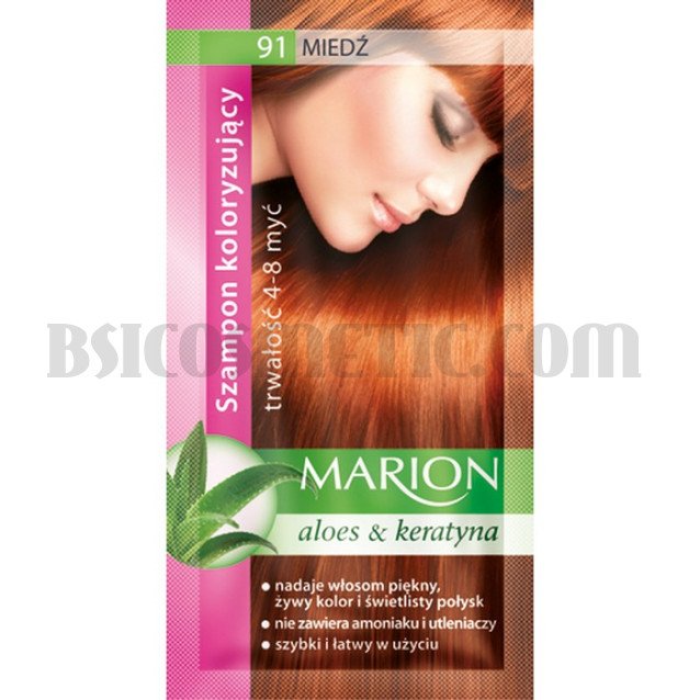 Marion Шампоан оцветител 91 мед / copper ( 6 бр в кутия )