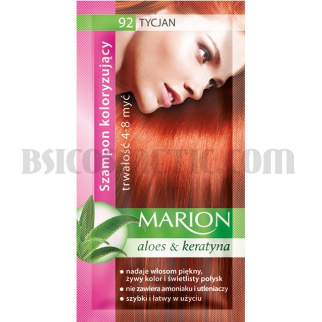 Marion Шампоан оцветител 92 тициан / titan ( 6 бр в кутия )
