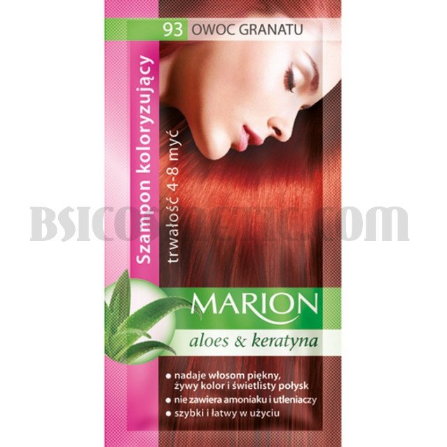 Marion Шампоан оцветител 93 гранатово червено / pomegranate ( 6 бр в кутия )