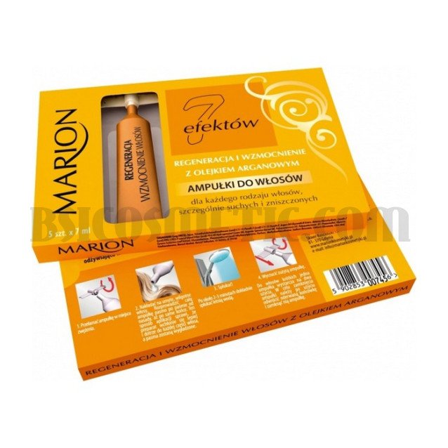 MARION Ампули за коса с арганово масло 5 бр по 7 мл MARION Ампули за коса с арганово масло 5 бр по 7 мл