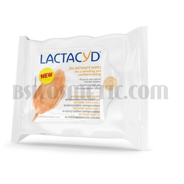 Lactacyd Интимни кърпички 20 бр в пакет