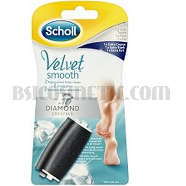 SCHOLL 2 броя резервни ролки за електрическа пила за стъпала - фина и екстра абразивна