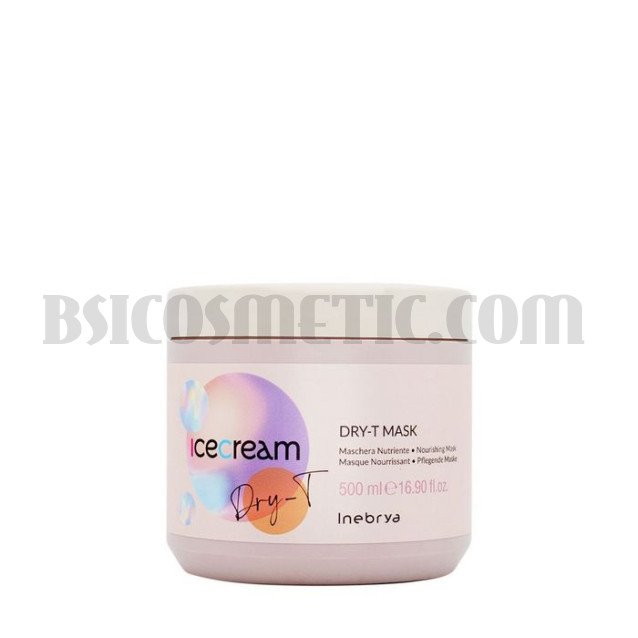 Подхранваща маска за суха, къдрава и третирана коса Inebrya Dry-T