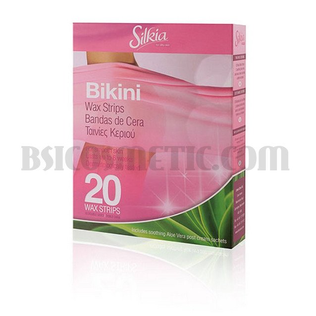 Silkia Восъчни депилиращи ленти за бикини 20 бр.