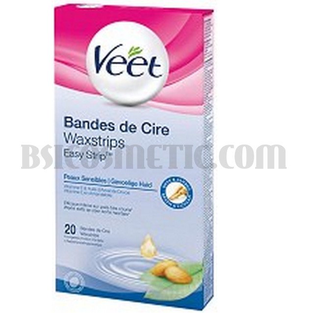 Veet Депилиращи ленти за тяло за чувствителна кожа - 20 бр.