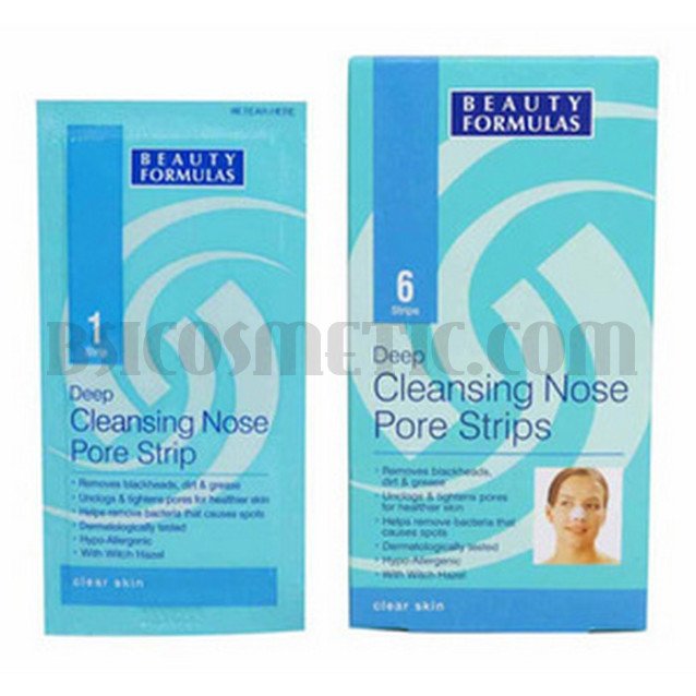 Beauty Formulas Дълбоко почистващи лепенки за нос 6бр.