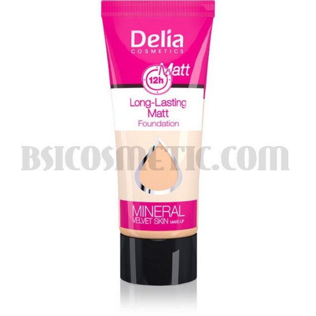 DELIA Матиращ Фон дьо тен MINERAL VELVET SKIN DELIA Матиращ Фон дьо тен MINERAL VELVET SKIN