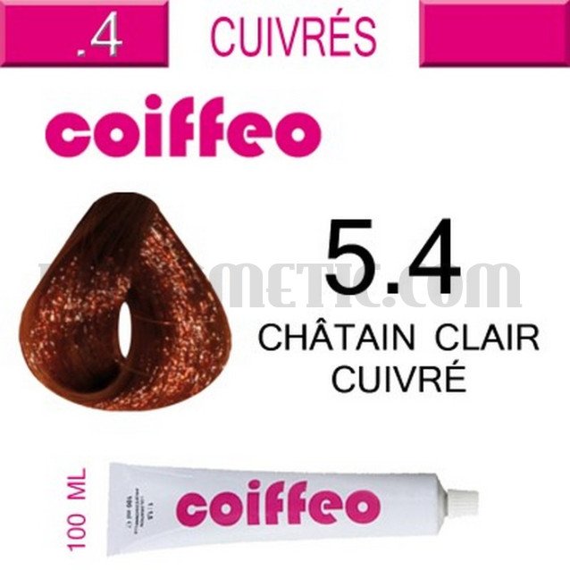 Coiffeo - 5.4 Медно светло кафяво 100 мл. Coiffeo - 5.4 Медно светло кафяво 100 мл.