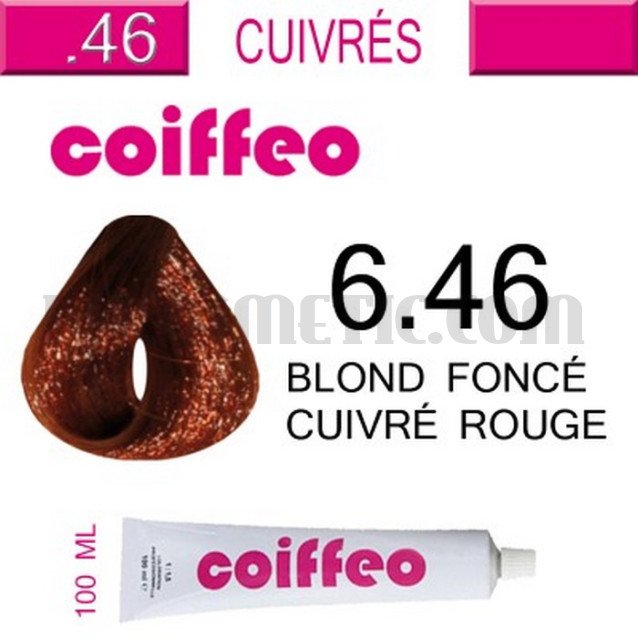 Coiffeo - 6.46 Червено медно тъмно русо 100 мл. Coiffeo - 6.46 Червено медно тъмно русо 100 мл.