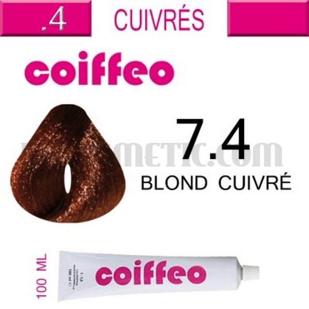 Coiffeo - 7.4 Медно русо 100 мл. Coiffeo - 7.4 Медно русо 100 мл.