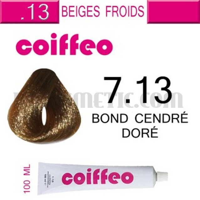 Coiffeo - 7.13 Златно пепелно русо 100мл. Coiffeo - 7.13 Златно пепелно русо 100мл.