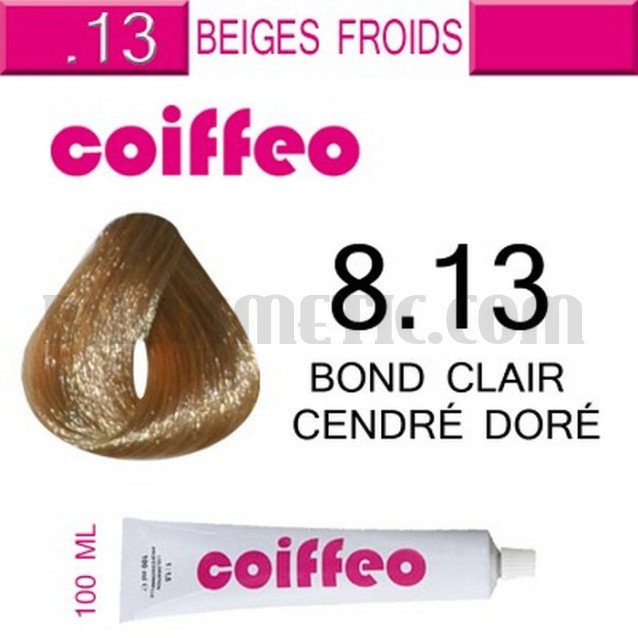 Coiffeo - 8.13 Златно пепелно светло русо 100мл. Coiffeo - 8.13 Златно пепелно светло русо 100мл.