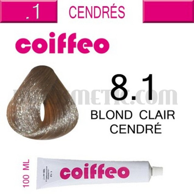 Coiffeo - 8.1 Пепелно светло русо 100мл. Coiffeo - 8.1 Пепелно светло русо 100мл.