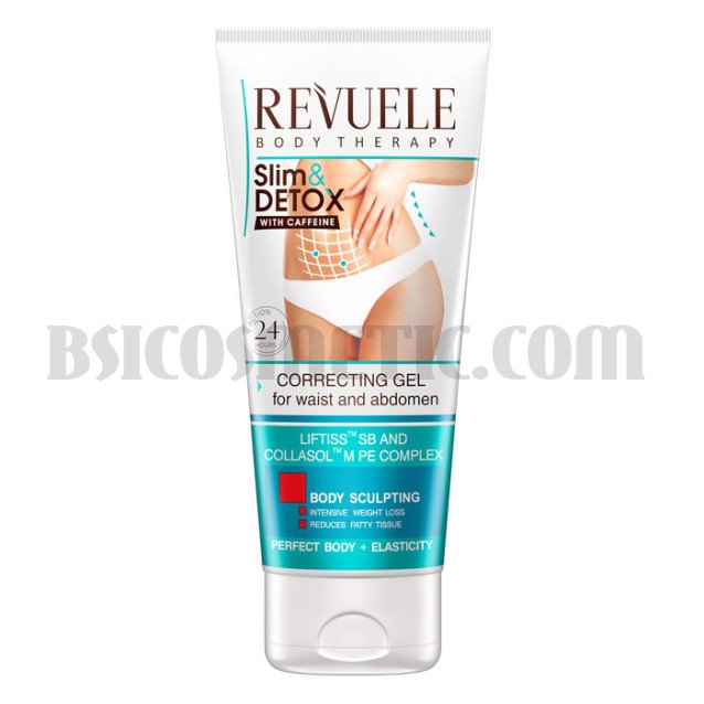 Revuele Slim & Detox Коригиращ гел за талия и корем с кофеин 200 мл