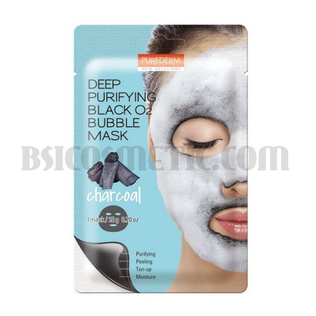 PUREDERM Дълбоко почистваща маска "BUBBLE" с въглен 20 гр.