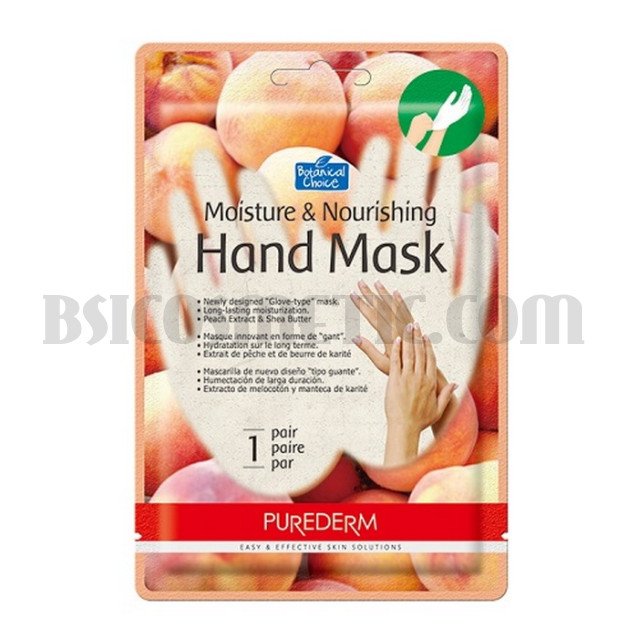 Purederm Овлажняваща и подхранваща маска за ръце - Праскова Purederm Овлажняваща и подхранваща маска за ръце - Праскова