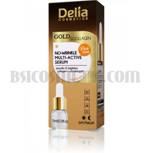 Delia Gold & Collagen Активен серум против бръчки 10 мл