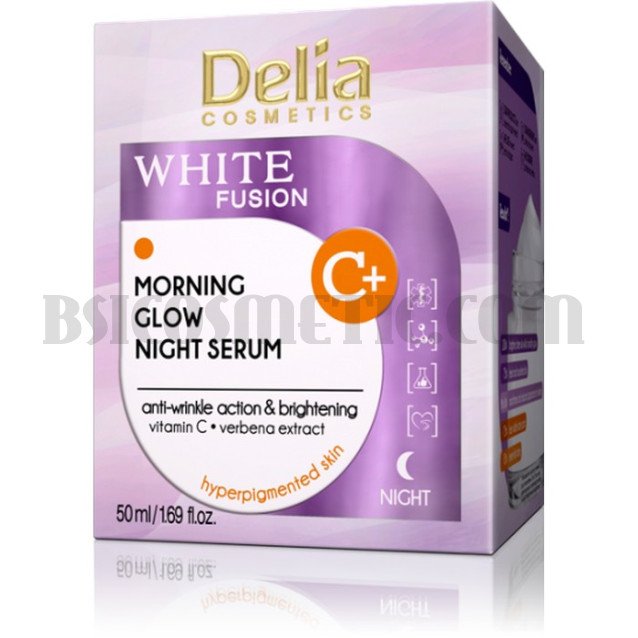 Delia White Fusion C+ Изсветляващ нощен крем за лице 50 мл