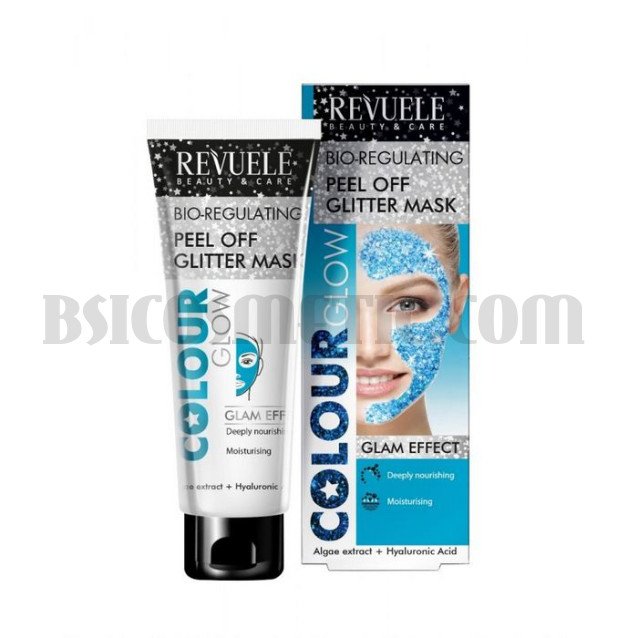 Revuele Colour Glow Биорегулираща се пилинг маска за блясък - синьо 80 мл Revuele Colour Glow Биорегулираща се пилинг маска за блясък - синьо 80 мл