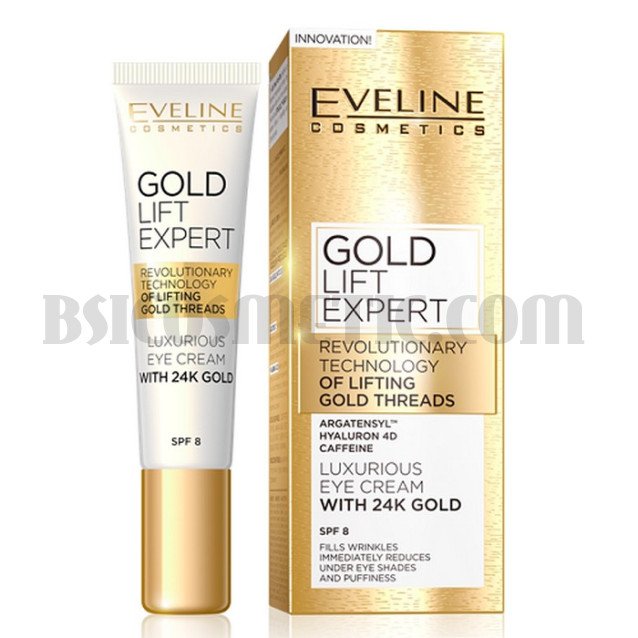 Eveline Gold Lift Expert ОКОЛООЧЕН КРЕМ С 24К ЗЛАТО SPF8 Eveline Gold Lift Expert ОКОЛООЧЕН КРЕМ С 24К ЗЛАТО SPF8