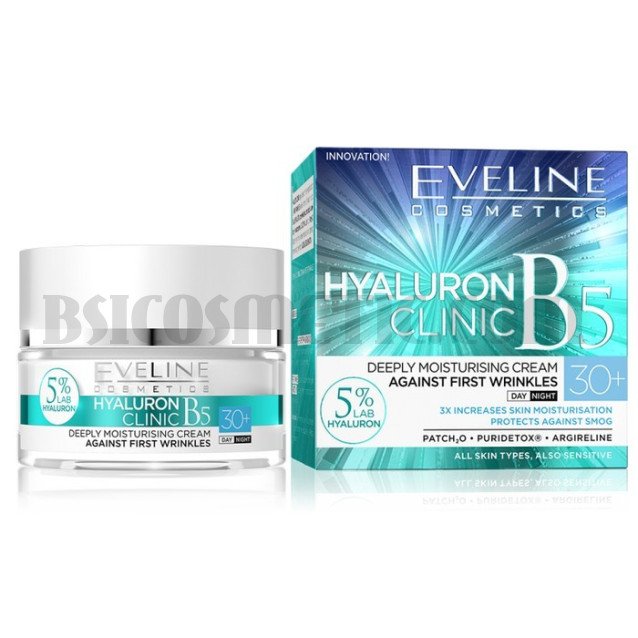 Eveline Hyaluron Clinic 30+ ХИДРАТИРАЩ ДНЕВЕН/НОЩЕН КРЕМ-КОНЦЕНТРАТ Eveline Hyaluron Clinic 30+ ХИДРАТИРАЩ ДНЕВЕН/НОЩЕН КРЕМ-КОНЦЕНТРАТ