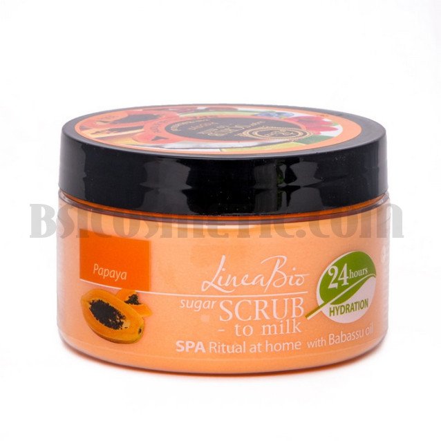 Скраб за тяло Linea Bio с масло от Бабасу и Папая