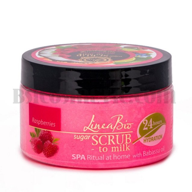 Скраб за тяло Linea Bio с масло от Бабасу и Малина