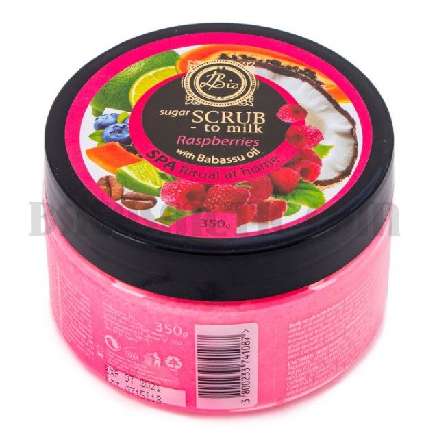 Скраб за тяло Linea Bio с масло от Бабасу и Малина