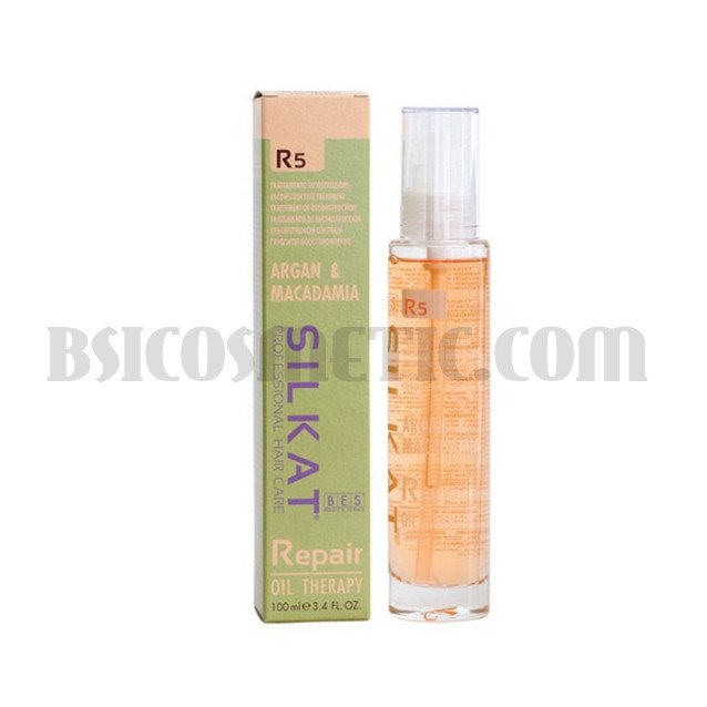 Мултифункционално олио за увредена коса BES Silkat Repair R5 Oil Therapy Мултифункционално олио за увредена коса BES Silkat Repair R5 Oil Therapy