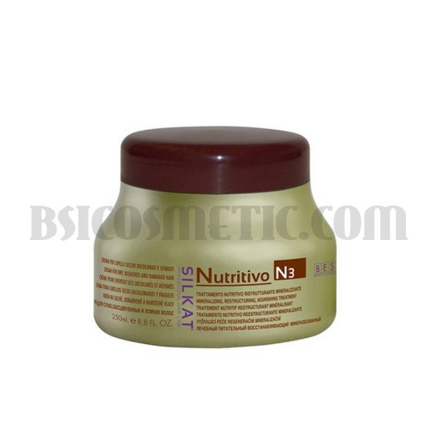 Възстановяваща маска за суха и увредена коса BES Silkat Nutritivo N3 Mask