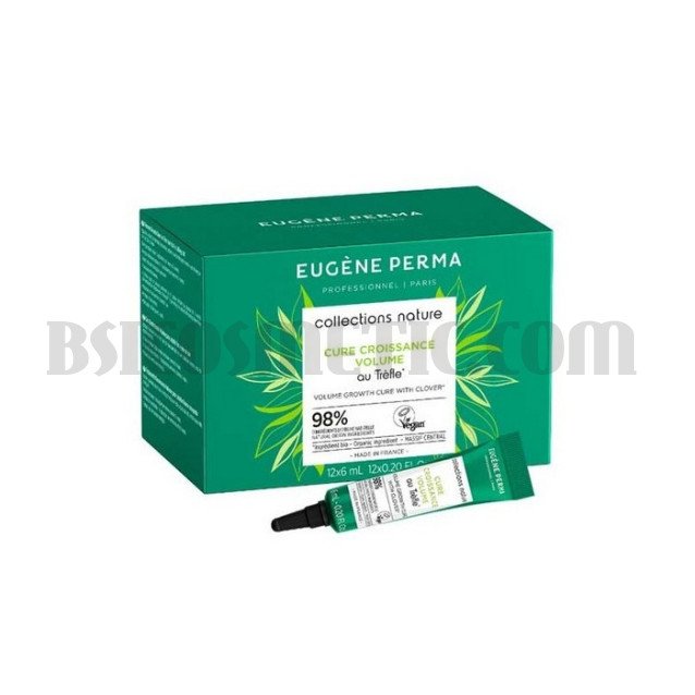 Ампули против косопад и за растеж на косата с червена детелина Eugene Perma Collections Nature Cure Growth Volume Ампули против косопад и за растеж на косата с червена детелина Eugene Perma Collections Nature Cure Growth Volume