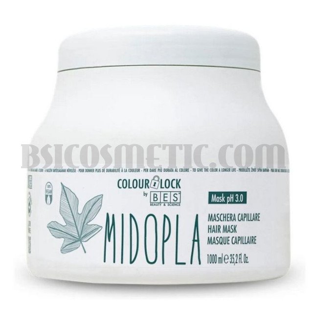 Маска за изтощена коса с протеини BES Color Look Midopla